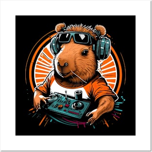 Dj Capybara Posters and Art